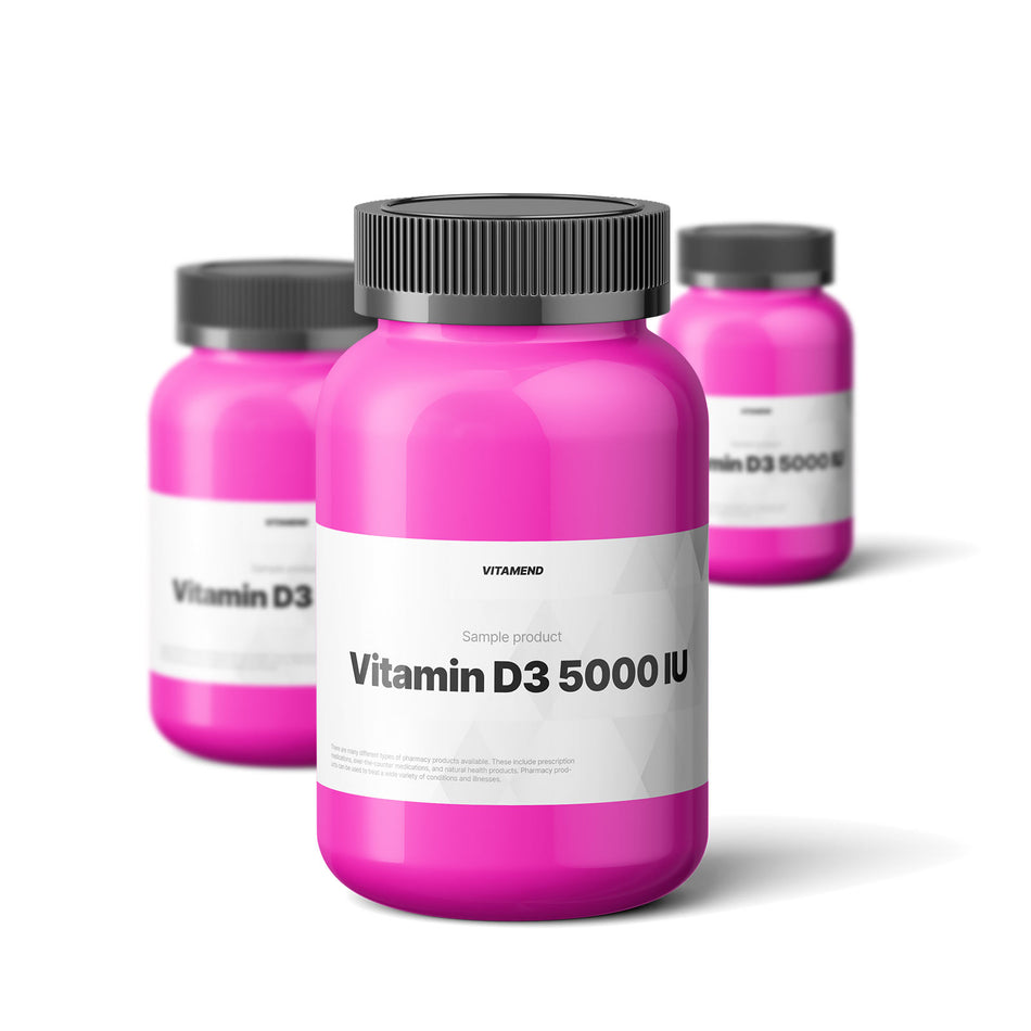 Vitamend Vitamin D3 5000 IU Supplement for Healthy Bones and Muscles 60 Tablets